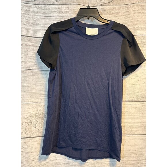 3.1 Phillip Lim Two-Tone Short Sleeve Shirt Size XS - Picture 1 of 2